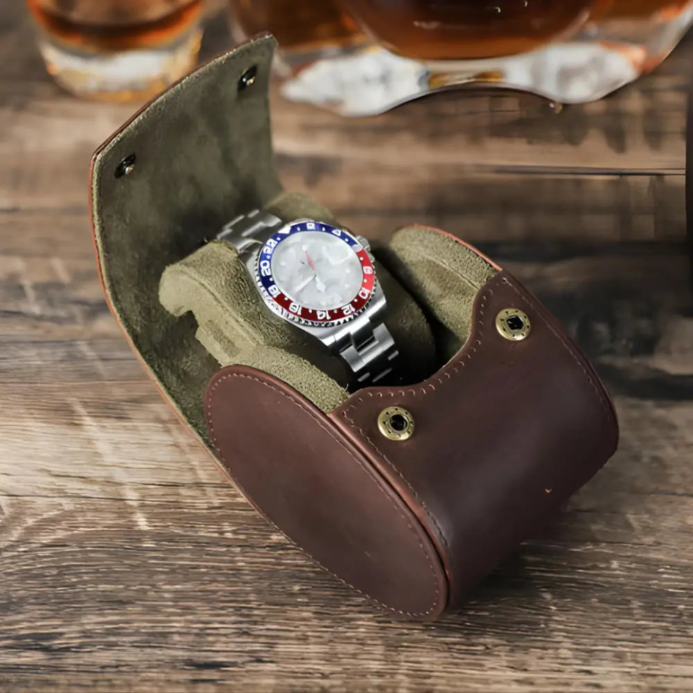Étui à Montres Cuir Tradition – 1 Montre