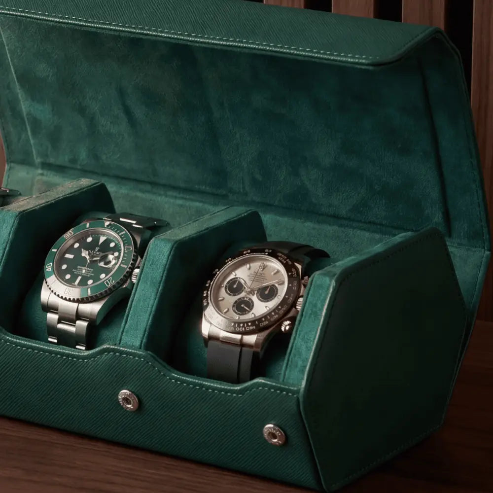 Étui à Montres Émeraude – 3 Montres