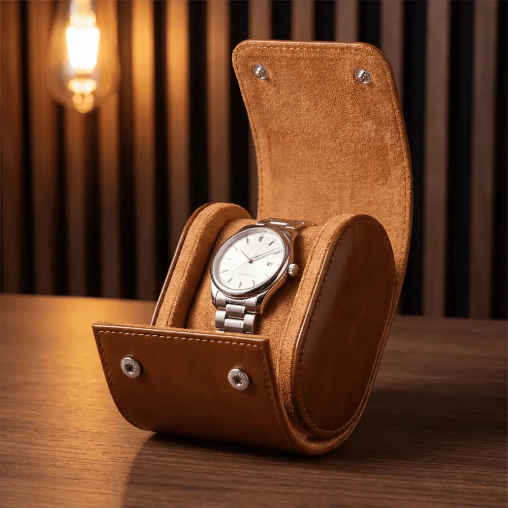 Étui à Montres en Cuir – 1 Montre