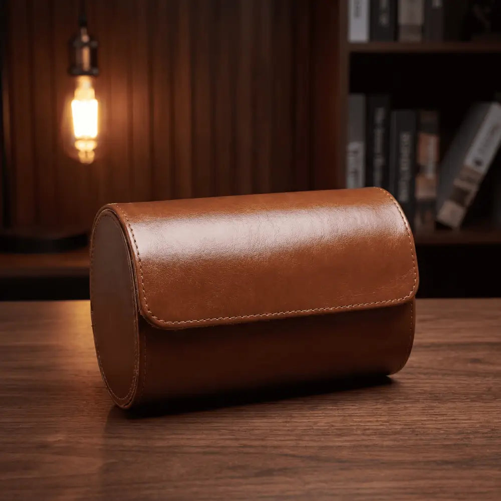 Étui à Montres en Cuir – 2 Montres
