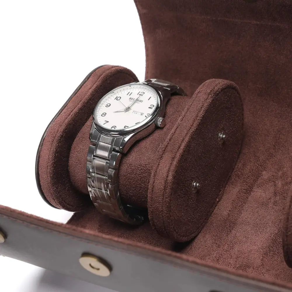 Étui à Montres en Cuir – 3 Montres