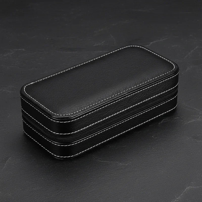 Étui à Montres Noir – 2 Montres