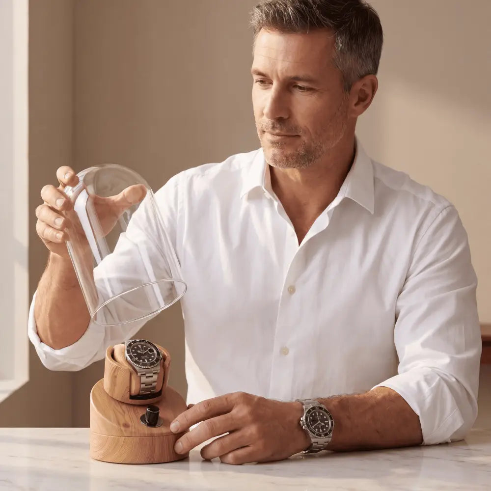 Remontoir à Montre Bois Cristallin