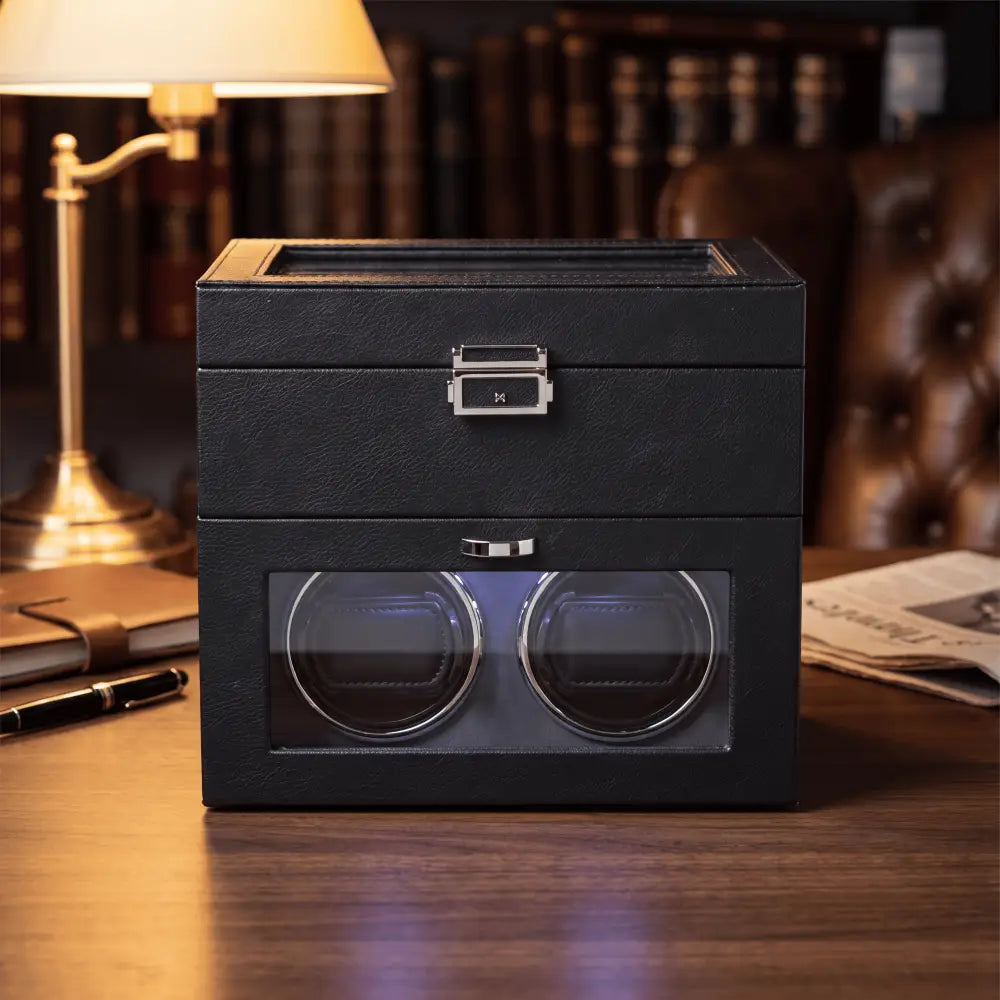 Remontoir à Montre Coffret Garde Temps – 2 Montres