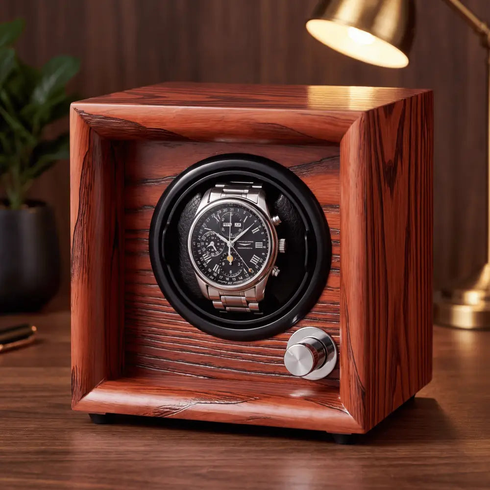 Remontoir à Montre en Bois Acajou – 1 Montre