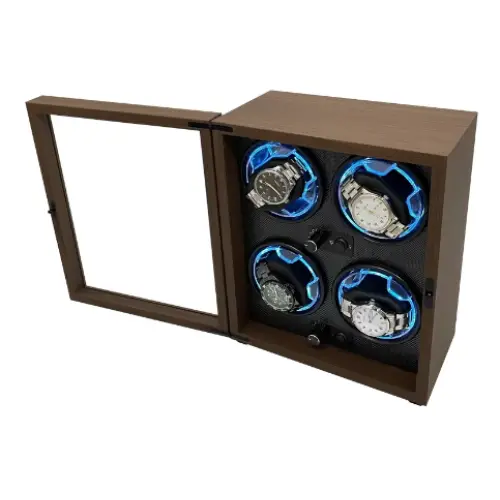 Remontoir à Montre en Bois – 4 Montres