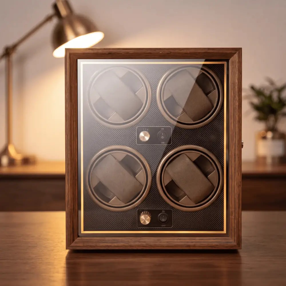 Remontoir à Montre en Bois – 4 Montres