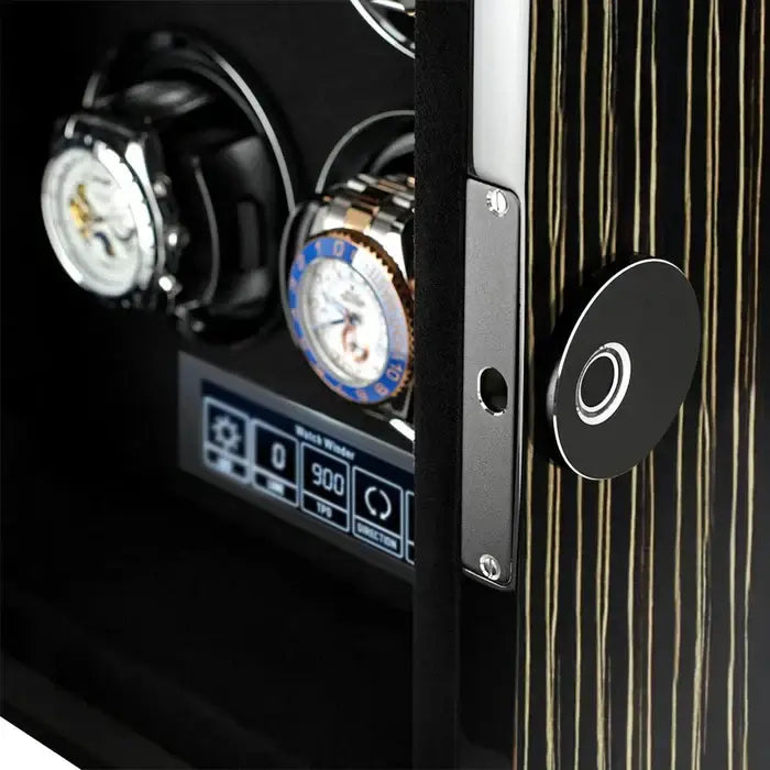 Remontoir à Montre Grande Armoire Noire – 12 Montres