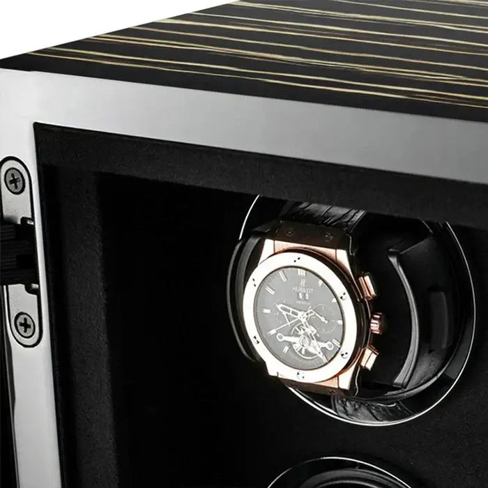 Remontoir à Montre Grande Armoire Noire – 2 Montres