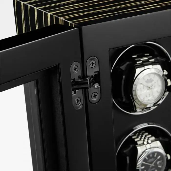 Remontoir à Montre Grande Armoire Noire – 2 Montres